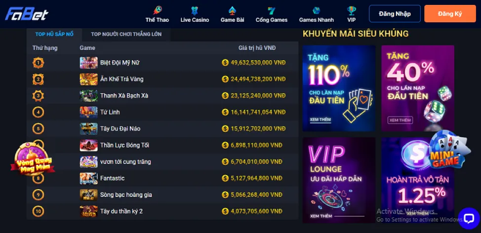 Bàn chơi Blackjack trực tiếp với các lá bài